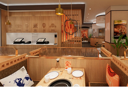 原木火鍋店裝修設(shè)計案例