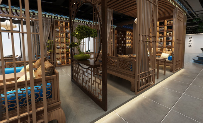 古典風格茶樓裝修設(shè)計案例