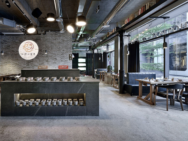 杭州自助火鍋店裝修設計效果圖