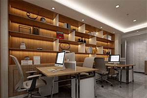 680方辦公室裝修設計全景效果圖