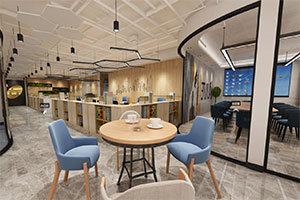 700方簡約辦公室裝修設計風格全景案例