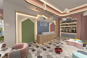 舞蹈培訓(xùn)機構(gòu)裝修設(shè)計全景效果圖