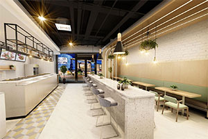 簡約剁椒魚頭餐飲店裝修設(shè)計(jì)案例