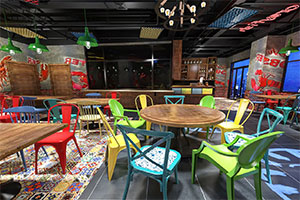 小龍蝦餐飲空間裝修設(shè)計(jì)全景圖