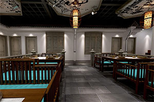 中大型餐飲空間裝修設計全景效果圖