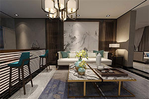 現代餐廳裝修設計全景效果圖