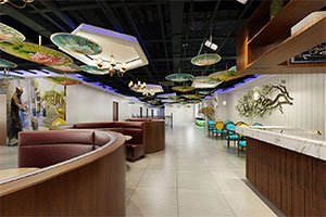 700平現(xiàn)代餐廳裝修設計全景案例