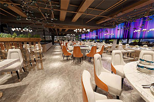 900平現(xiàn)代大型餐飲空間裝修全景