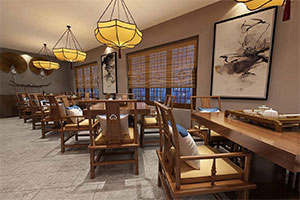 中式大型餐飲店裝修設(shè)計全景案例