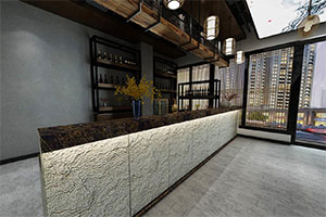 800方新中式餐廳裝修設(shè)計(jì)全景案例