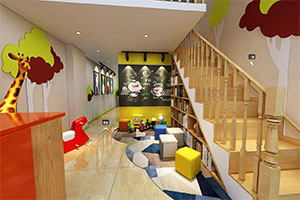 兒童培訓機構裝修設計全景圖