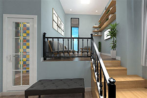 小型鋼琴培訓(xùn)機構(gòu)裝修設(shè)計全景圖