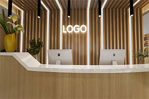 新中式培訓(xùn)機構(gòu)大廳裝修設(shè)計全集案例