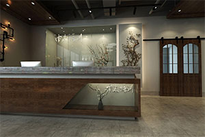 由本培訓(xùn)機(jī)構(gòu)裝修設(shè)計全景圖