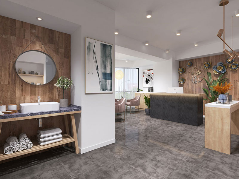 458方現代美容院裝修設計效果圖